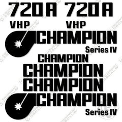 Fits Champion 720A VHP Decal Kit - Motor Grader