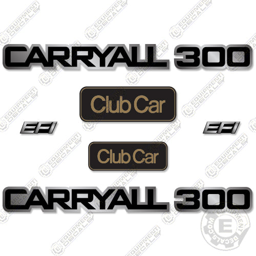 Fits Club Car Carryall 300 Decal Kit Utility Vehicle