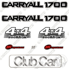 Fits ClubCar Carryall 1700 Decal Kit Utility Vehicle