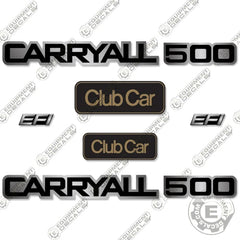 Fits Club Car Carryall 500 Decal Kit Utility Vehicle