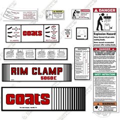 Fits Coats 5060E Decal Kit Rim Clamp