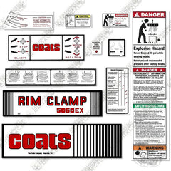 Fits Coats 5060EX Decal Kit Rim Clamp
