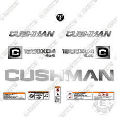 Fits Cushman 1600 XD4 Decal Kit Utility Vehicle