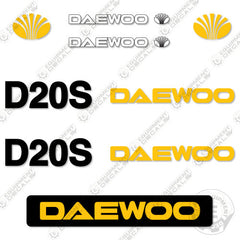 Fits Daewoo D20S Decal Kit Forklift