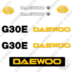 Fits Daewoo G30E Forklift Decal Kit