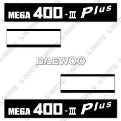 Fits Daewoo Mega 400 III Plus Decal Kit Wheel Loader