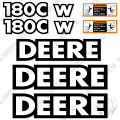 Fits Deere 180CW Decal Kit Excavator