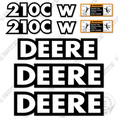 Fits Deere 210CW Decal Kit Excavator