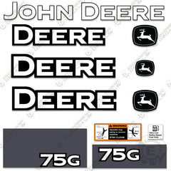 Fits John Deere 75G Decal Kit Excavator