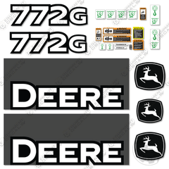 Fits Deere 772G Decal Kit Motor Grader (2009 - 2010) - Scraper