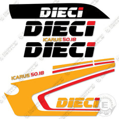 Fits Dieci Icarus 50.18 Decal Kit Telehandler