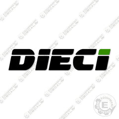 Fits Dieci Logo Decal Kit (25"