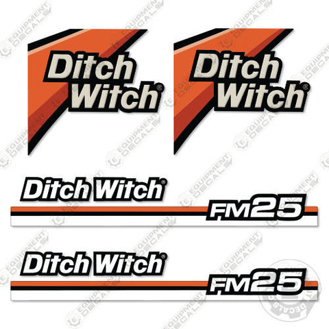 Fits Ditch Witch FM 25 Decal Kit