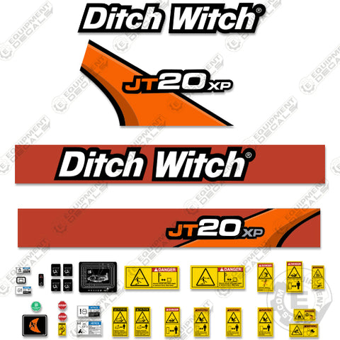 Fits Ditch Witch JT20XP Decal Kit Directional Drill