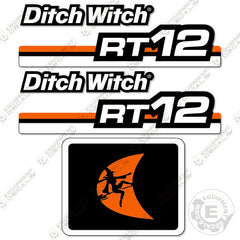 Fits Ditch Witch RT-12 Decal Kit Trencher