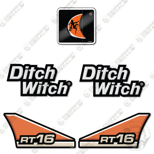 Fits Ditch Witch RT16 Decal Kit Trencher