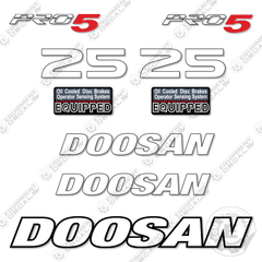 Fits Doosan 25 Pro 5 Decal Kit Forklift