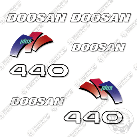 Fits Doosan 440 Plus Decal Kit Skid Steer