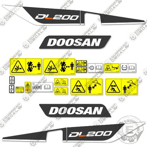 Fits Doosan DL200-5 Decal Kit Wheel Loader