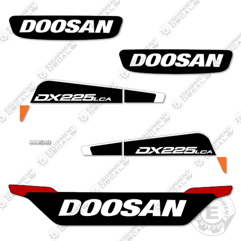 Fits Doosan DX225LCA Decal Kit Excavator