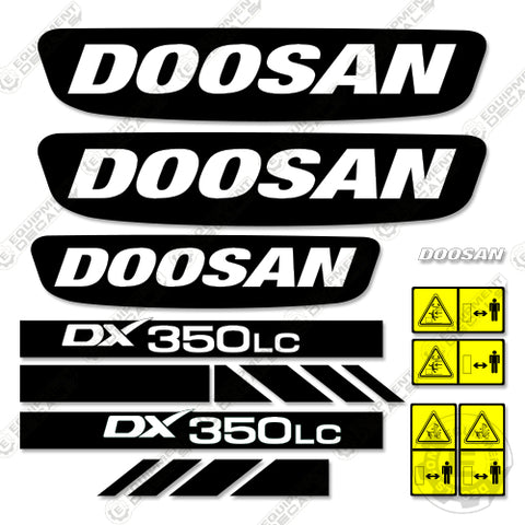 Fits Doosan DX350LC-3 Decal Kit Excavator