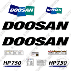 Fits Doosan HP750 Decal Kit Compressor