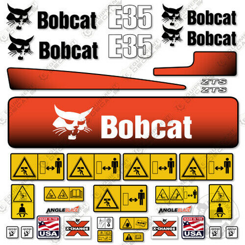 Fits Bobcat E35 Decal Kit Replacements Mini Excavator