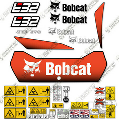 Fits Bobcat E32 Decal Kit Mini Excavator (New Style)