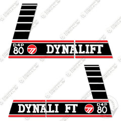 Fits Dynalift D4P80 Decal Kit Telehandler (Sides Only)