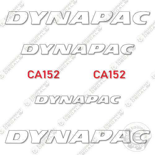 Fits Dynapac CA152 Decal Kit Roller – Equipment Decals