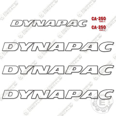 Fits Dynapac CA250 Series 2 Decal Kit Roller