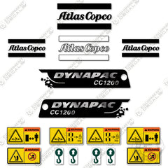Fits Dynapac CC1200 Decal Kit Roller