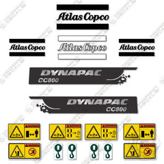 Fits Dynapac CC800 Decal Kit Roller