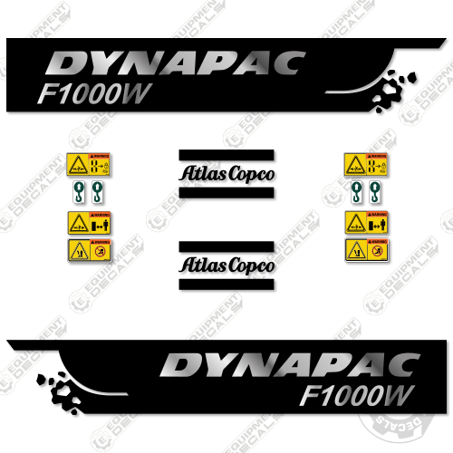Fits Dynapac F1000W Decal Kit Paver