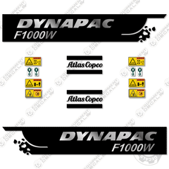 Fits Dynapac F1000W Decal Kit Paver