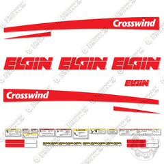 Fits Elgin Crosswind Decal Kit Vacuum Sweeper