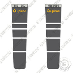 Fits Epiroc MB1650 Decal Kit Hammer