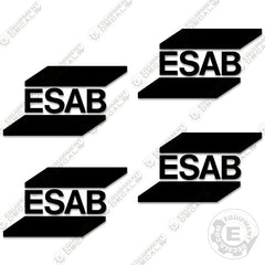 Fits Esab Logo Decal Kit (Set of 4) Generator Welder