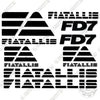 Image of Fits Fiat Allis FD7 Dozer Equipment Decals