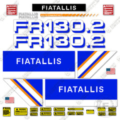 Fits Fiat Allis FR130.2 Decal Kit Wheel Loader