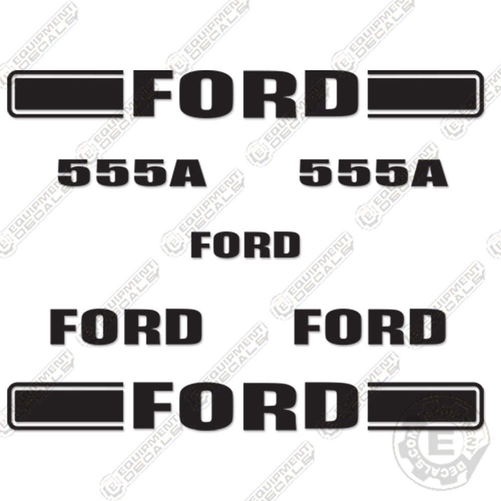 Fits Ford 555A Decal Kit Backhoe