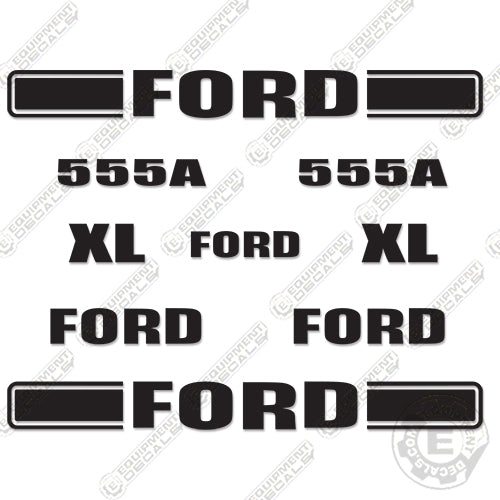 Fits Ford 555A Decal Kit Backhoe