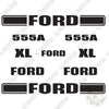 Image of Fits Ford 555A Decal Kit Backhoe