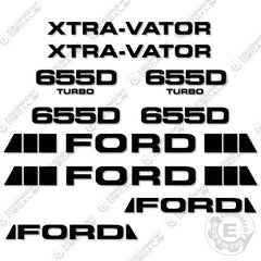 Fits Ford 655D Decal Kit Backhoe