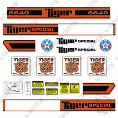 Fits Ford 6640 Tiger Special Decal Kit Tractor