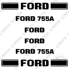 Fits Ford 755A Decal Kit Backhoe