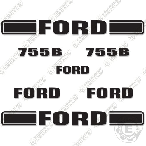 Fits Ford 755B Decal Kit Backhoe