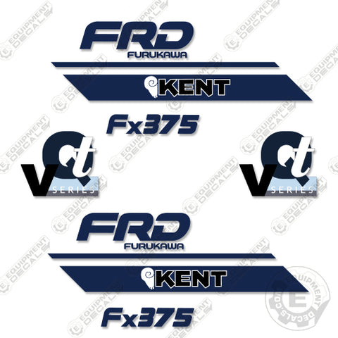 Fits FRD Kent FX375 Decal Kit Hydraulic Hammer