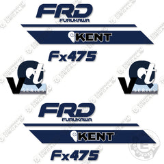 Fits FRD Kent FX475 Decal Kit Hydraulic Hammer