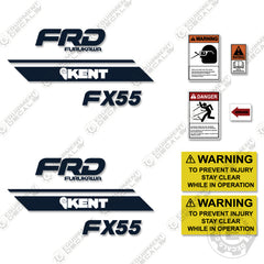 Fits FRD Kent FX55 Decal Kit Hydraulic Hammer